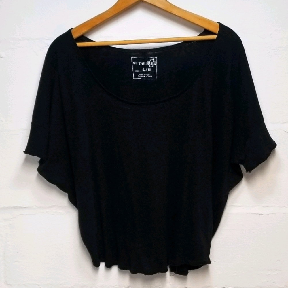 We the Free by Free People black slouchy crop top